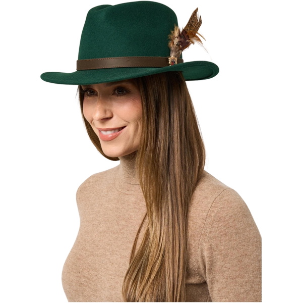Alan Paine Womens Richmond Felt Hat RICUFEL - Bottle